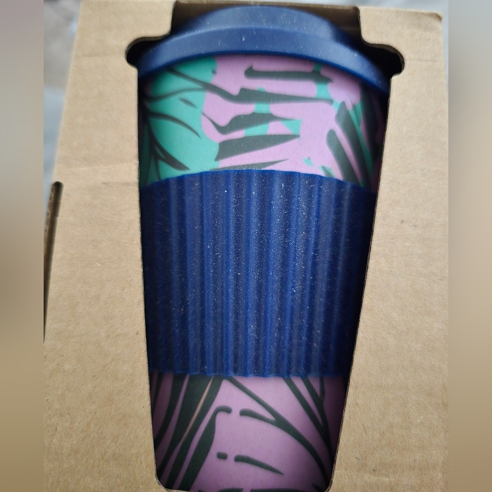 Barbella Bamboo Mug with Blue Grip